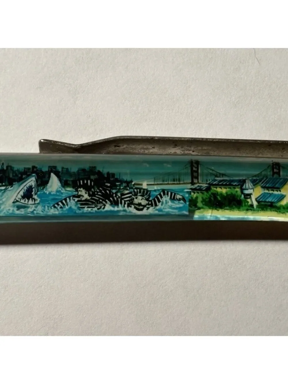 Alcatraz Federal Penitentiary Swim Team Floaty Pen Sharks Eat Escaped Prisoners